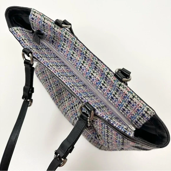 Coach Gallery Multicolored Herringbone Tweed Tote Bag - Picture 6 of 16